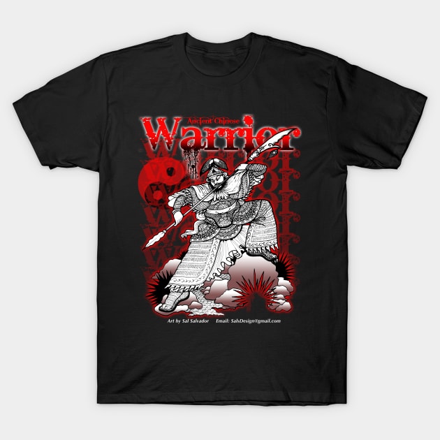 Warrior Series - Ancient Chinese Warrior T-Shirt by MyTeeGraphics